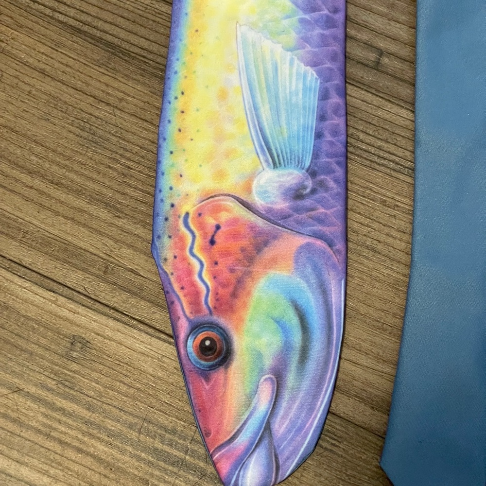 Ralph Marlin “Y’wrasse” 1986 VINTAGE men’s neck tie. Very unique!! - Picture 6 of 7